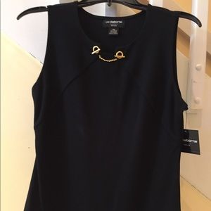 Liz Claiborne Black Sleeeveless Top
